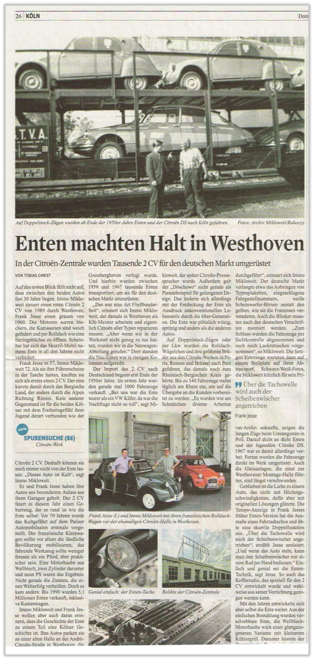 Enten machen Halt in Köln-Westhoven