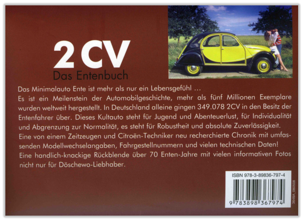 Das 2CV Enten Buch hinten